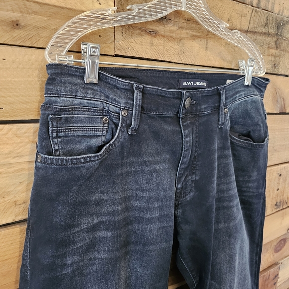 Men's Mavi "Marcus" Slim Straight Leg Jeans dark used tonal wash Size 34 - Picture 4 of 5